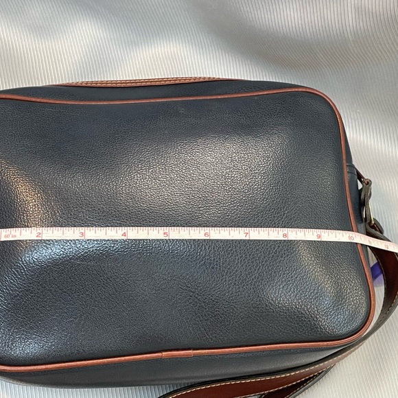 Vintage Carryland leather purse navy/brown - Picture 8 of 16